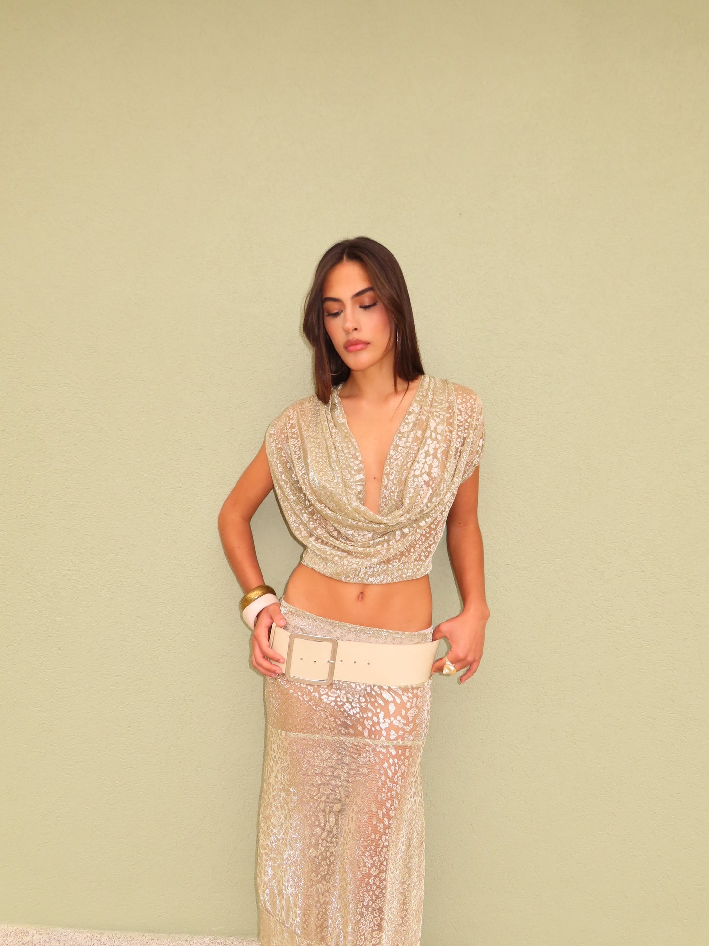 Savage midi skirt